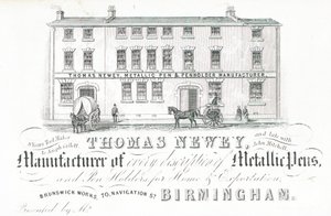 Handelskaart, Thomas Newey door English School