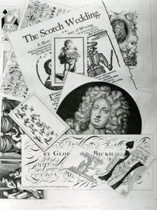 Handelskaart, gegraveerd door George Bickman (gravure)