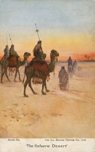 Reizigers in de Sahara