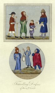 Reiskleding van de 14e eeuw door English School