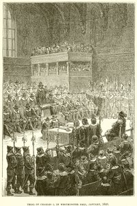 Proces van Karel I in Westminster Hall, Januari 1649 door English School