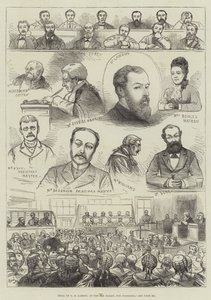 Proces van G H Lamson, in de Old Bailey, voor vergiftiging door English School