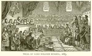 Proces van Lord William Russell, 1683 door English School