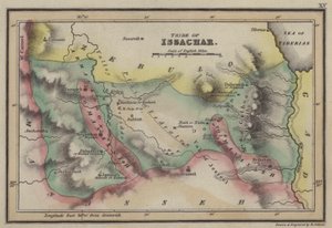 Stam van Issachar (gekleurde gravure)