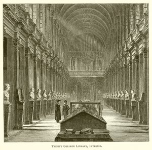 Trinity College Bibliotheek, interieur door English School