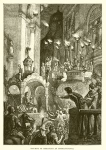 Triomf van Heraclius in Constantinopel door English School
