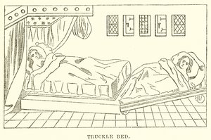 Truckle bed door English School