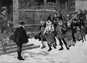 Tudor Wassailing door English School