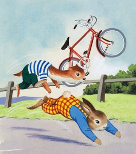 Tufty en fiets