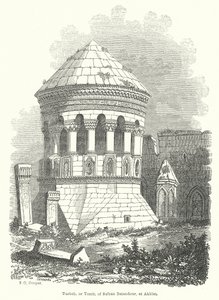 Turbeh, of Graf, van Sultan Baiandour, in Akhlat (gravure) door English School