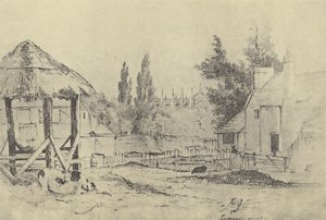 Turners boerderij, ca. 1821 (gravure) door English School