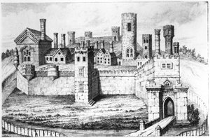 Kasteel van Tutbury door English School