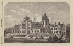Tyntesfield, nabij Bristol, Somerset, Mr John Norton, Architect (gravure) door English School