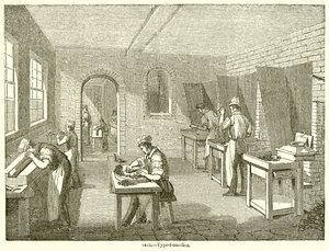 Lettergieten door English School