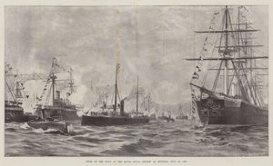 Typen van de Marine bij de Koninklijke Marine Review in Spithead, 23 juli 1887