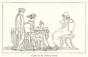Odysseus aan de Tafel van Circe door English School