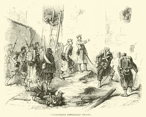 Ontgraven van verborgen troepen, januari 1871 door English School