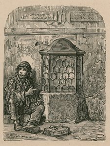 Ongeïdentificeerd monument en bedelaar