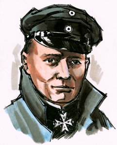 Ongeïdentificeerd portret van Duitse commandant