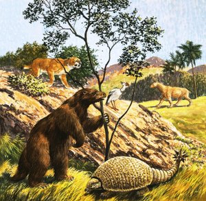 Ongeïdentificeerde prehistorische wezens door English School