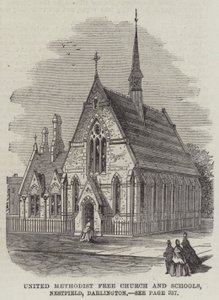 United Methodist Free Church en Scholen, Nestfield, Darlington door English School