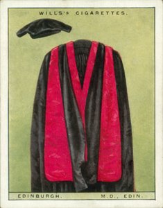 Universitaire Kappen en Gewaden: Universiteit van Edinburgh, Doctor in de Geneeskunde, MD, Edin door English School