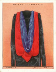Universitaire Kappen en Gewaden: Universiteit van Londen, Doctor in de Rechten, LLd, Lond door English School