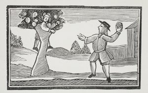 De Boom in klimmen, illustratie uit Chap-books van de Achttiende Eeuw door John Ashton, uitgegeven 1882 door English School