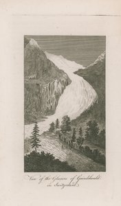 Uitzicht op de gletsjers van Grindelwald door English School