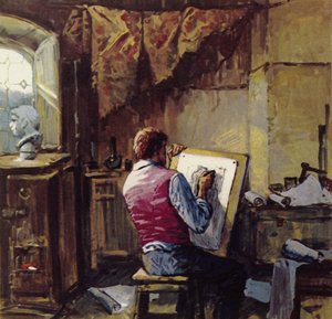 Van Gogh verliet zijn zendingswerk in de mijnen en begon te tekenen in Brussel door English School