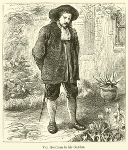 Van Hoofman in zijn tuin door English School