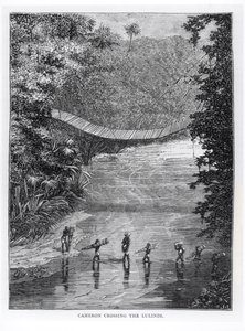 Verney Lovett Cameron (1844-94) steekt de Lulindi over door English School