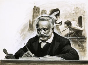 Victor Hugo schrijft zijn roman Notre Dame de Paris