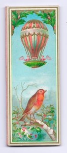 Victoriaanse kerstkaart, ca. 1880 door English School