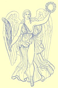 Overwinning, München Collectie, illustratie voor Historisch Ornament door James Ward, 1897