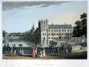 Uitzicht op Den Haag, gepubliceerd door Robert Bowyer door English School
