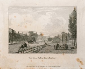 Uitzicht vanaf Pullins Row, Islington