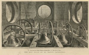 Uitzicht vanuit het klokkentorengat door English School