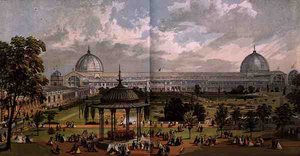 Uitzicht vanuit de Tuinen van de Grote Tentoonstelling van 1851, uit Dickinson