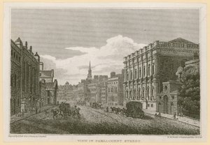 Uitzicht op Parliament Street door English School