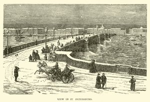 Uitzicht in Sint-Petersburg door English School