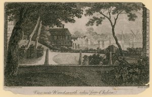 Uitzicht nabij Wandsworth vanaf Chelsea
