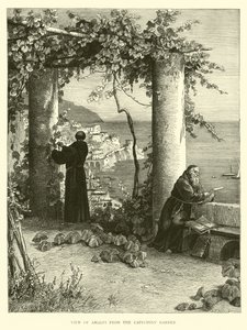 Uitzicht op Amalfi vanuit de Capucijnen Tuin door English School