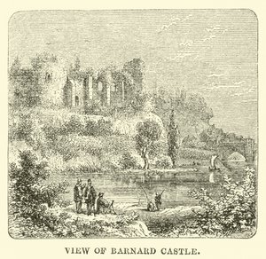 Uitzicht op Barnard Castle door English School
