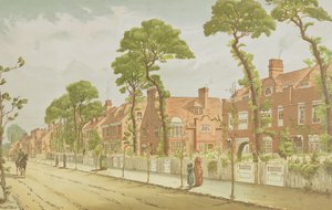Uitzicht op Bedford Park, 1882