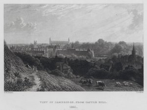 Uitzicht op Cambridge, vanaf Castle Hill door English School