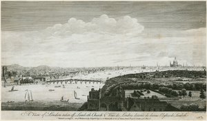 Uitzicht op Londen vanaf Lambeth Church