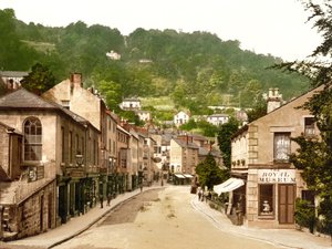 Uitzicht op Matlock Bath door English School