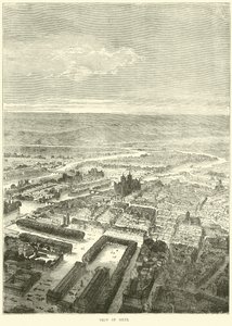 Uitzicht op Metz, oktober 1870 door English School