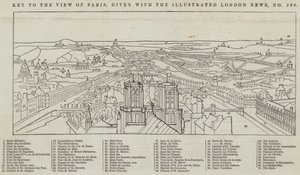 Uitzicht op Parijs, gegeven met The Illustrated London News